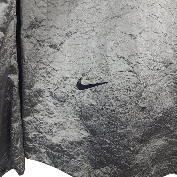 Nike Men's Tech Pack Woven Hooded Jacket Sz Medium Reflective Silver & Black NWT - Picture 8 of 13